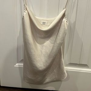 Cream silk Wilfred chemise.